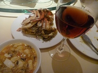 上海蟹と紹興酒